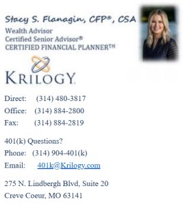 Stacy FLanagin Financial Planning For Senior Learning Institute